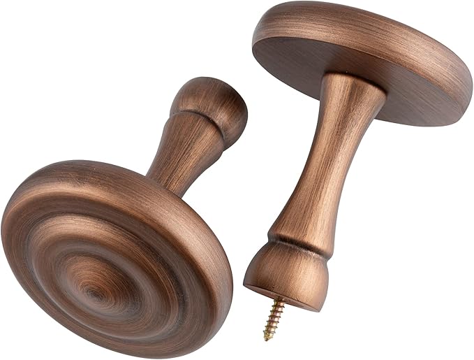 Ribbed Wooden Curtain Pole with Rings and Fittings, In a Variety of Colours and Sizes (35mm)