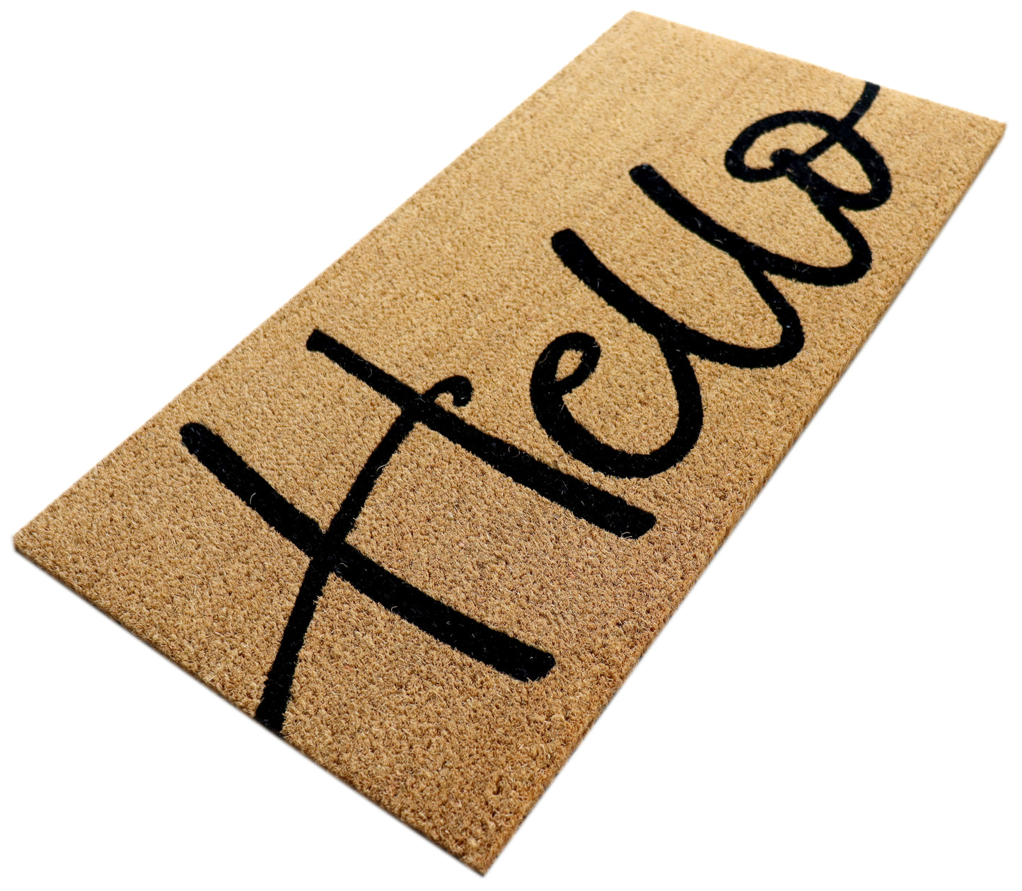 PVC Printed Hello Coir Door Mat 40cmx80cm