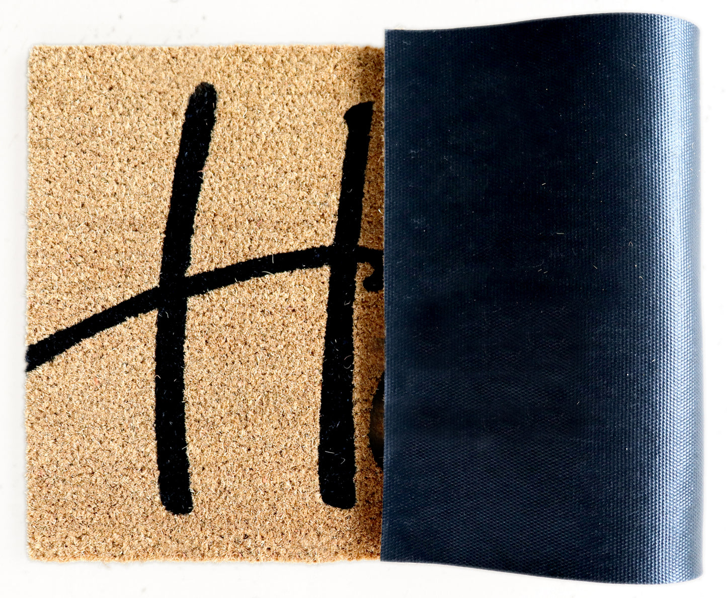 PVC Printed Hello Coir Door Mat 40cmx80cm