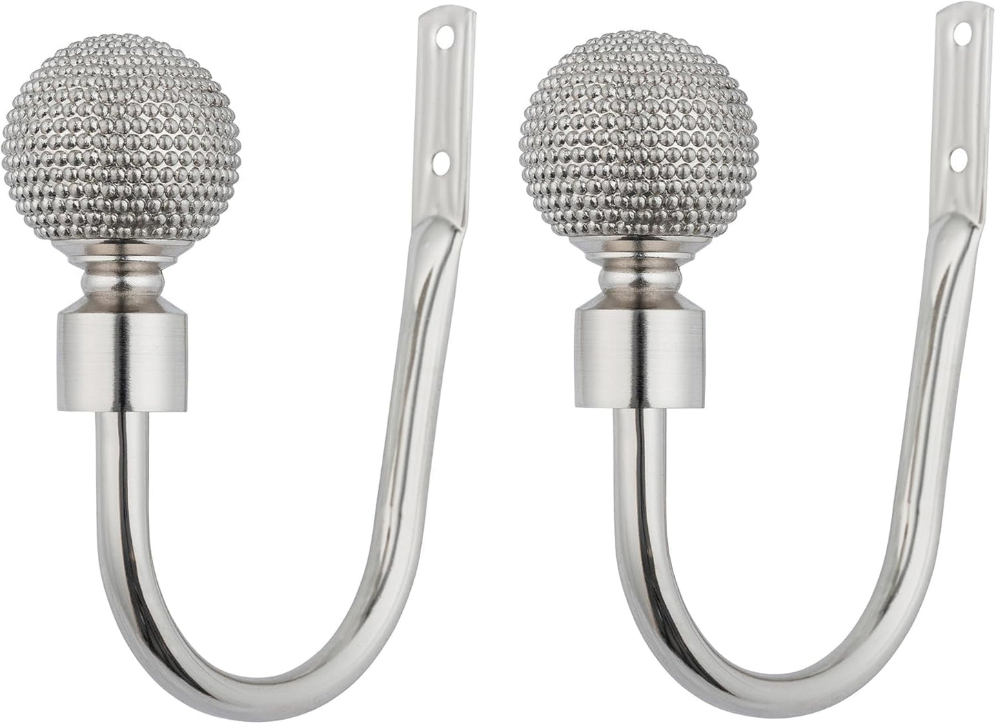 Beaded Ball Metal extendable Curtain Pole With Rings and Fittings (25/28mm)