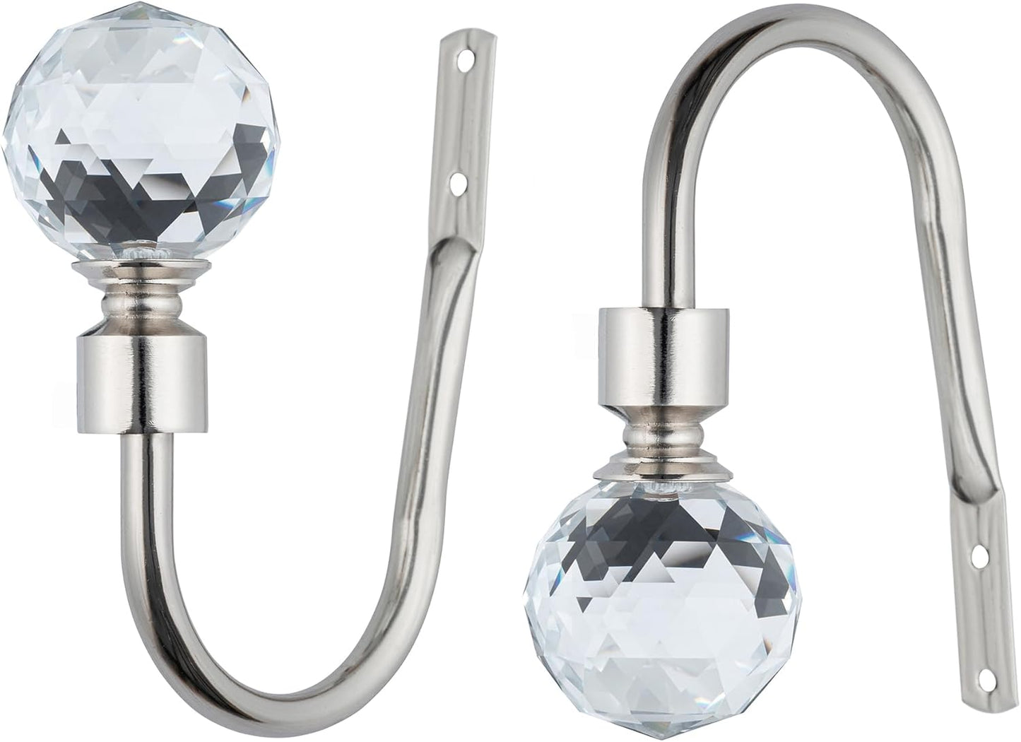 Gem Crystal Ball Metal Extendable Curtain Pole with Rings and Fittings (25/28mm)