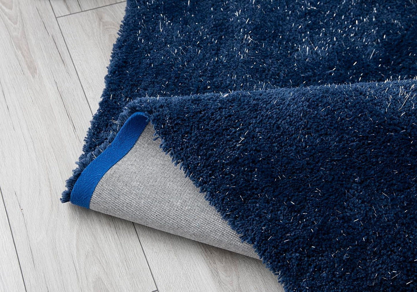 Rome Sparkle Shaggy Rug Ultra Soft 110cm x 150cm