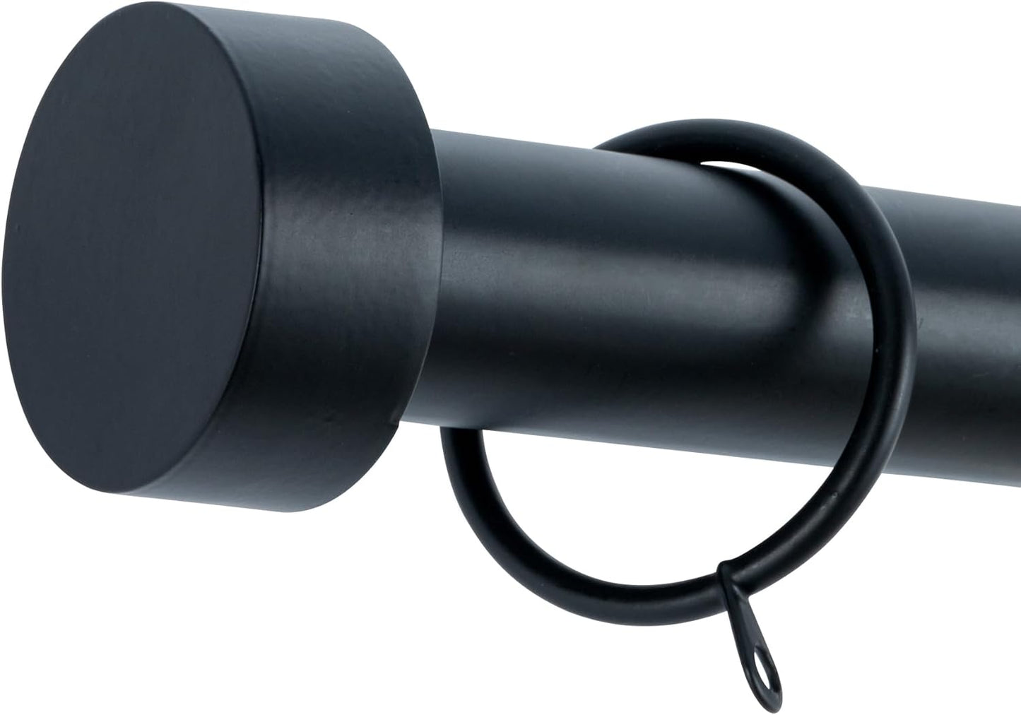 Stud End Metal Extendable Curtain Pole With Rings and Fittings (25/28mm)