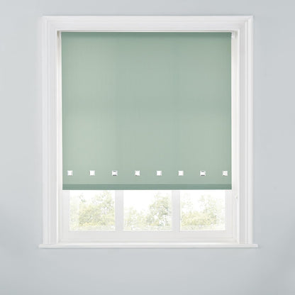 Premium Trimmable Square Eyelet Roller Window Blind – Light Filtering Fabric, Child Safe Chain for Bedroom, Kitchen, Living Room