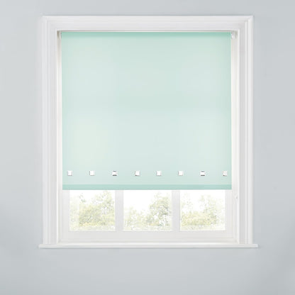 Premium Trimmable Square Eyelet Roller Window Blind – Light Filtering Fabric, Child Safe Chain for Bedroom, Kitchen, Living Room