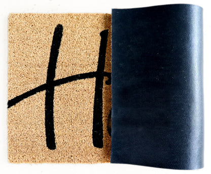 PVC Printed Hello Coir Door Mat 40cmx80cm