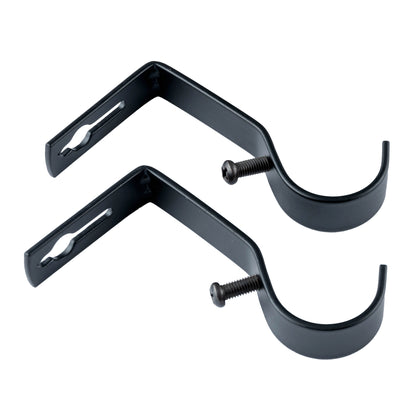 Stud End Metal Extendable Curtain Pole With Rings and Fittings (25/28mm)