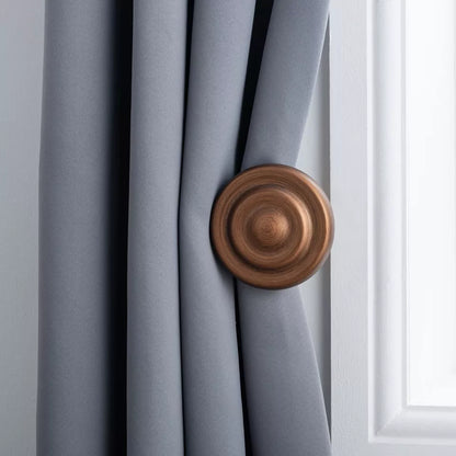 Ribbed Wooden Curtain Pole with Rings and Fittings, In a Variety of Colours and Sizes (35mm)