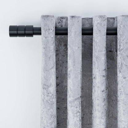 Plain Barrel Metal Extendable Curtain Pole with Rings and Fittings (25/28mm)