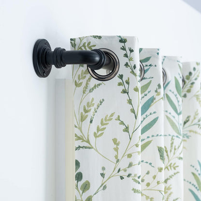 Room Darkening Metal Extendable Curtain Pole With Rings and Fittings (25/28mm)