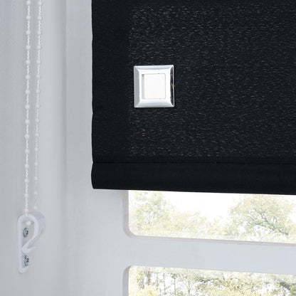 Premium Trimmable Square Eyelet Roller Window Blind – Light Filtering Fabric, Child Safe Chain for Bedroom, Kitchen, Living Room