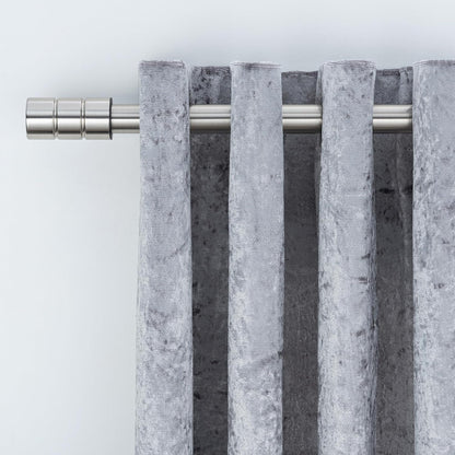 Plain Barrel Metal Extendable Curtain Pole with Rings and Fittings (25/28mm)