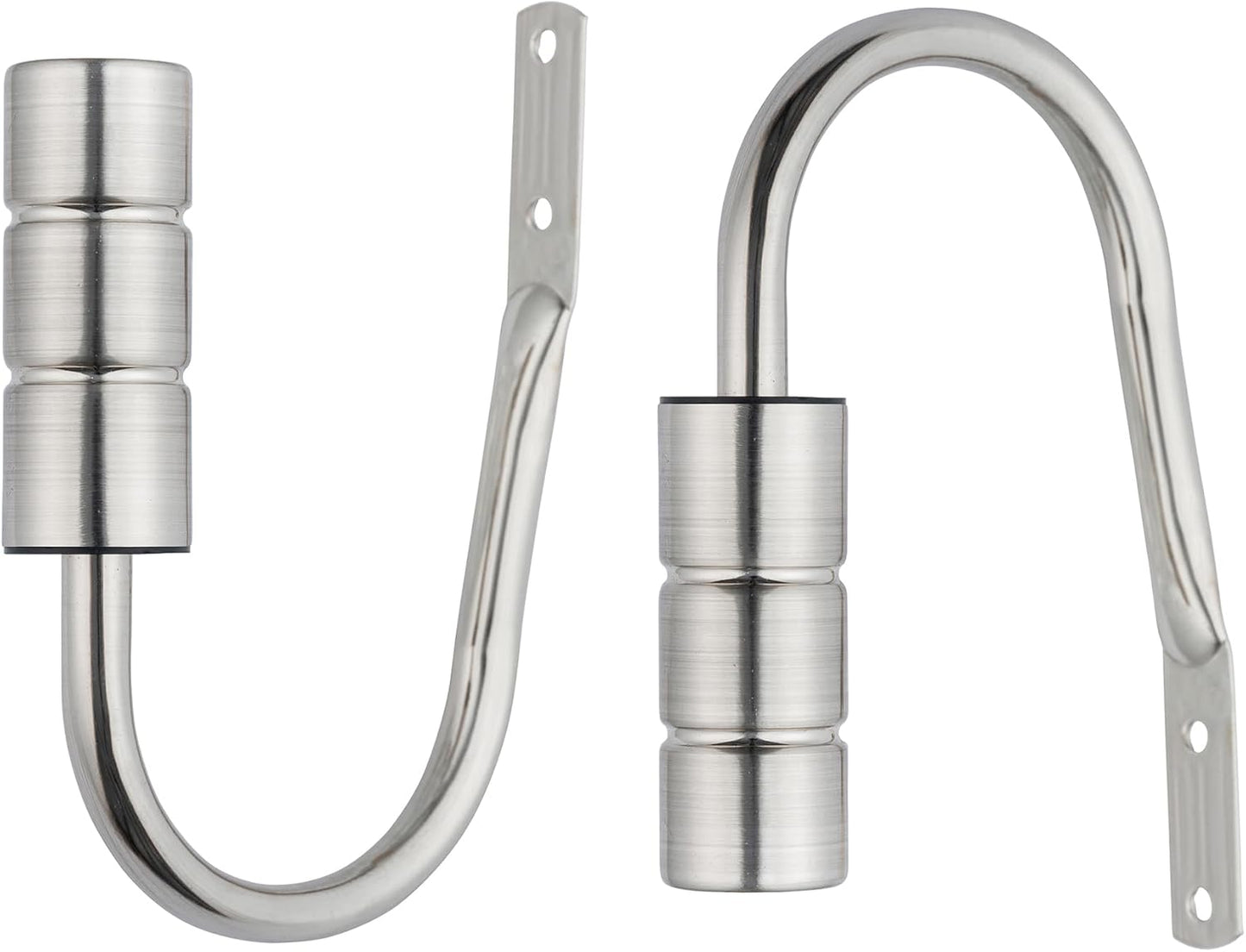 Plain Barrel Metal Extendable Curtain Pole with Rings and Fittings (25/28mm)