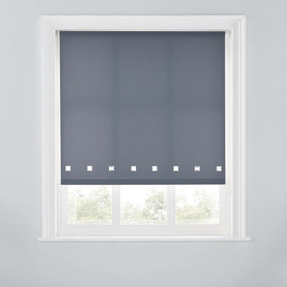 Premium Trimmable Square Eyelet Roller Window Blind – Light Filtering Fabric, Child Safe Chain for Bedroom, Kitchen, Living Room