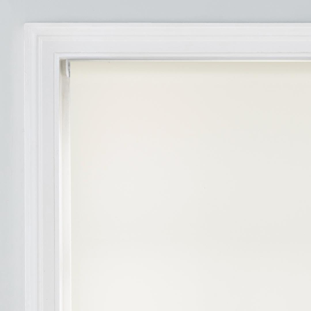 Premium Trimmable Square Eyelet Roller Window Blind – Light Filtering Fabric, Child Safe Chain for Bedroom, Kitchen, Living Room