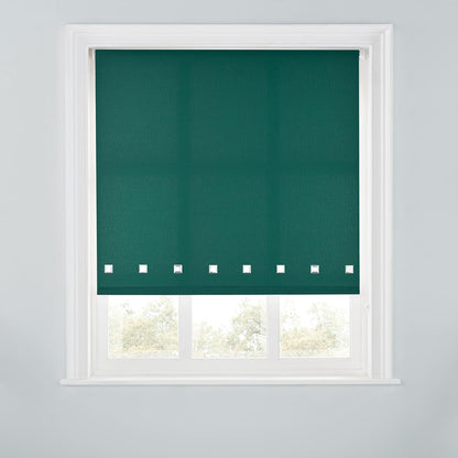 Premium Trimmable Square Eyelet Roller Window Blind – Light Filtering Fabric, Child Safe Chain for Bedroom, Kitchen, Living Room
