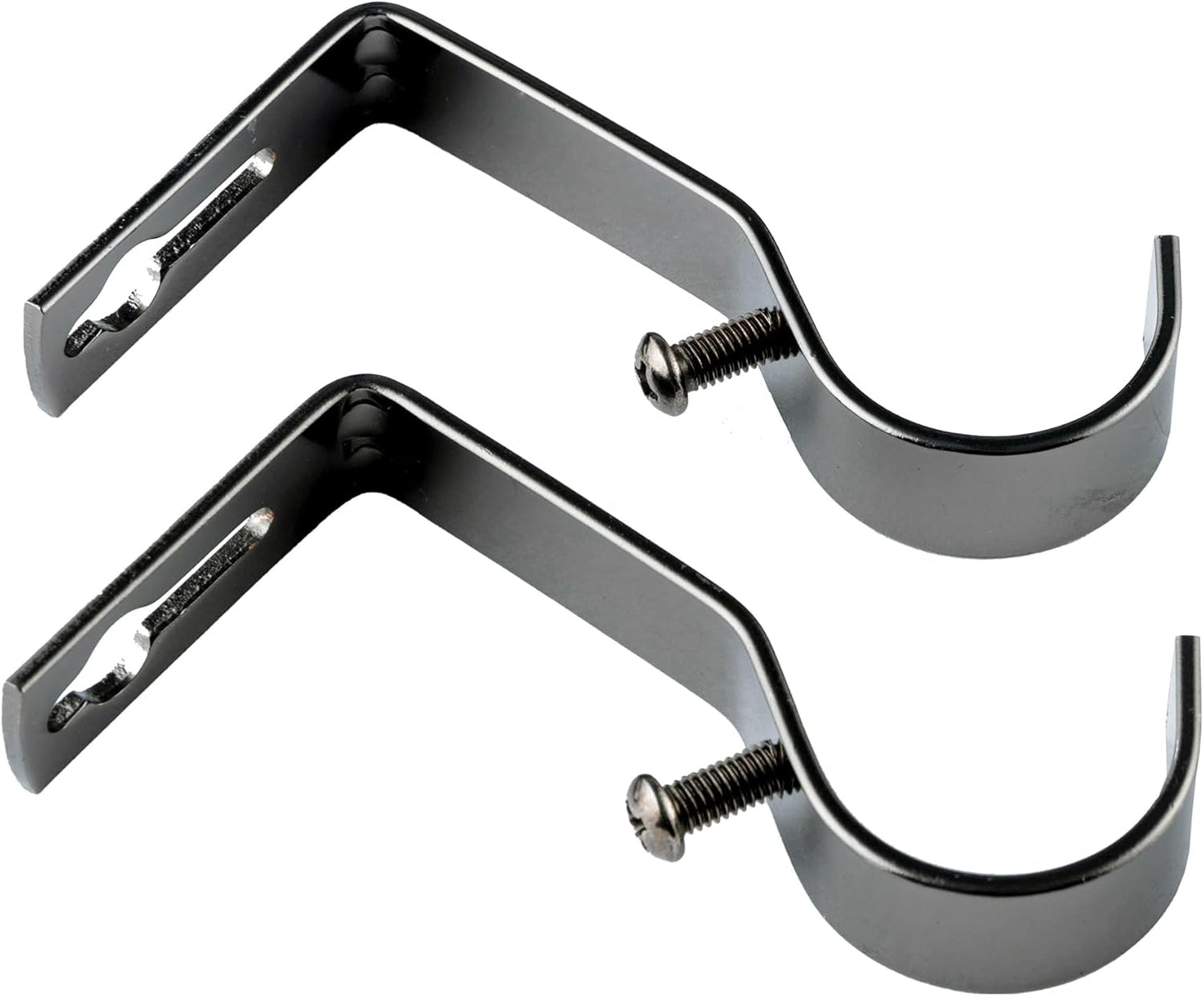 Etched Ball Metal Extendable Curtain Pole With Rings and Fittings (25/28mm)