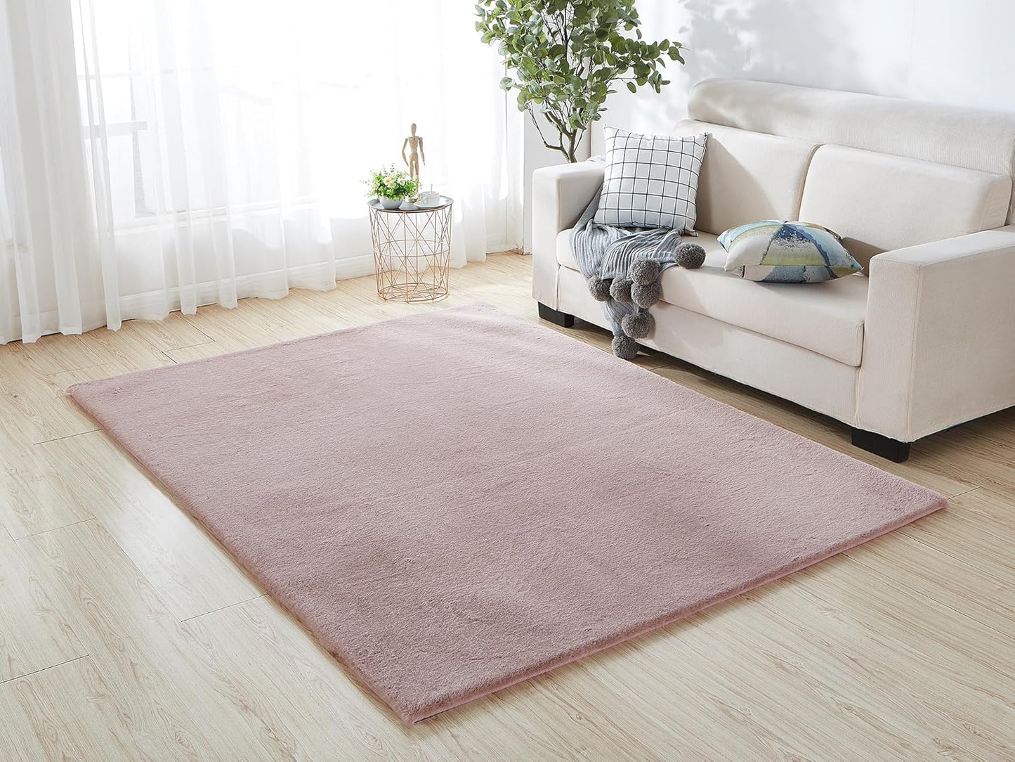 Luxury Faux Fur Rabbit Rug