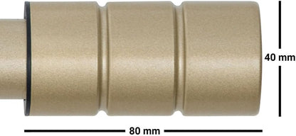 Plain Barrel Metal Extendable Curtain Pole with Rings and Fittings (25/28mm)