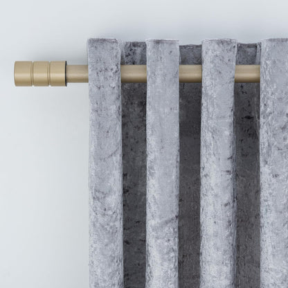 Plain Barrel Metal Extendable Curtain Pole with Rings and Fittings (25/28mm)