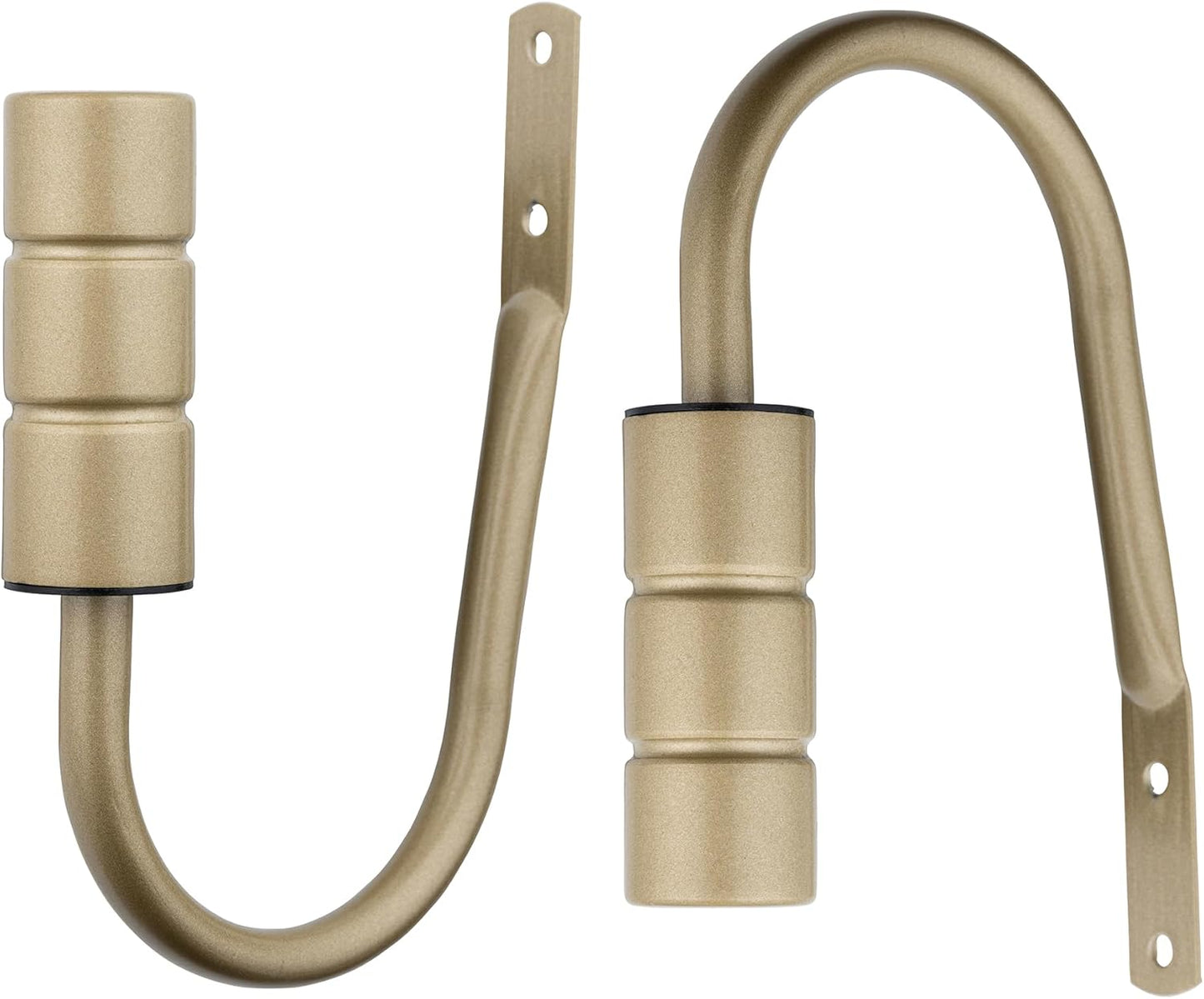 Plain Barrel Metal Extendable Curtain Pole with Rings and Fittings (25/28mm)