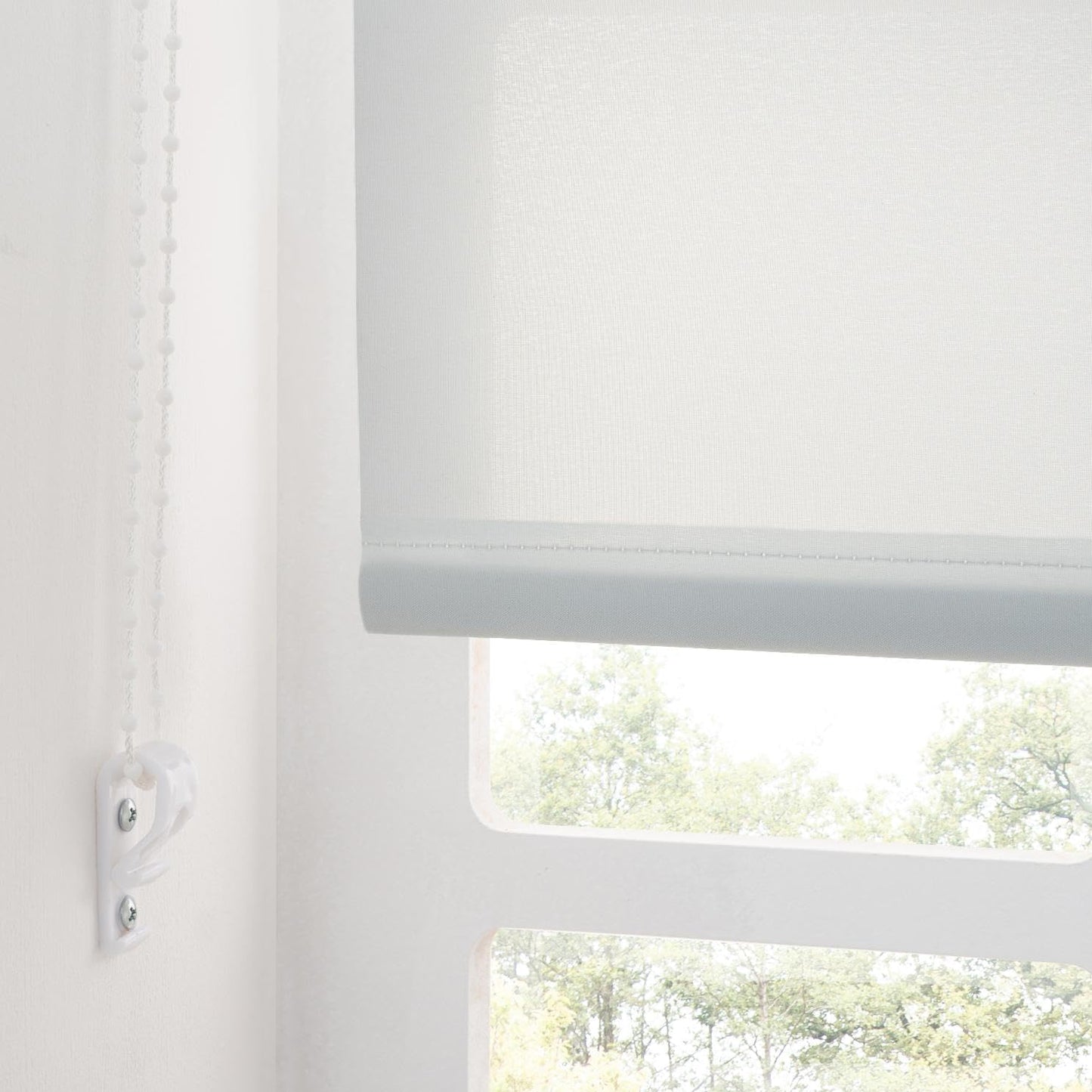 Premium Trimmable Daylight Roller Window Blind – Light Filtering Fabric, Child Safe Chain for Bedroom, Kitchen, Living Room
