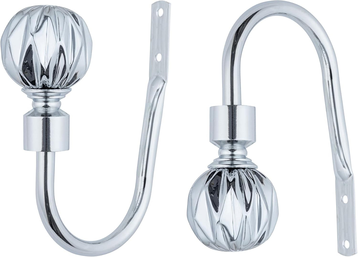 Geo Ball Metal Extendable Curtain Pole With Rings and Fittings (25/28mm)