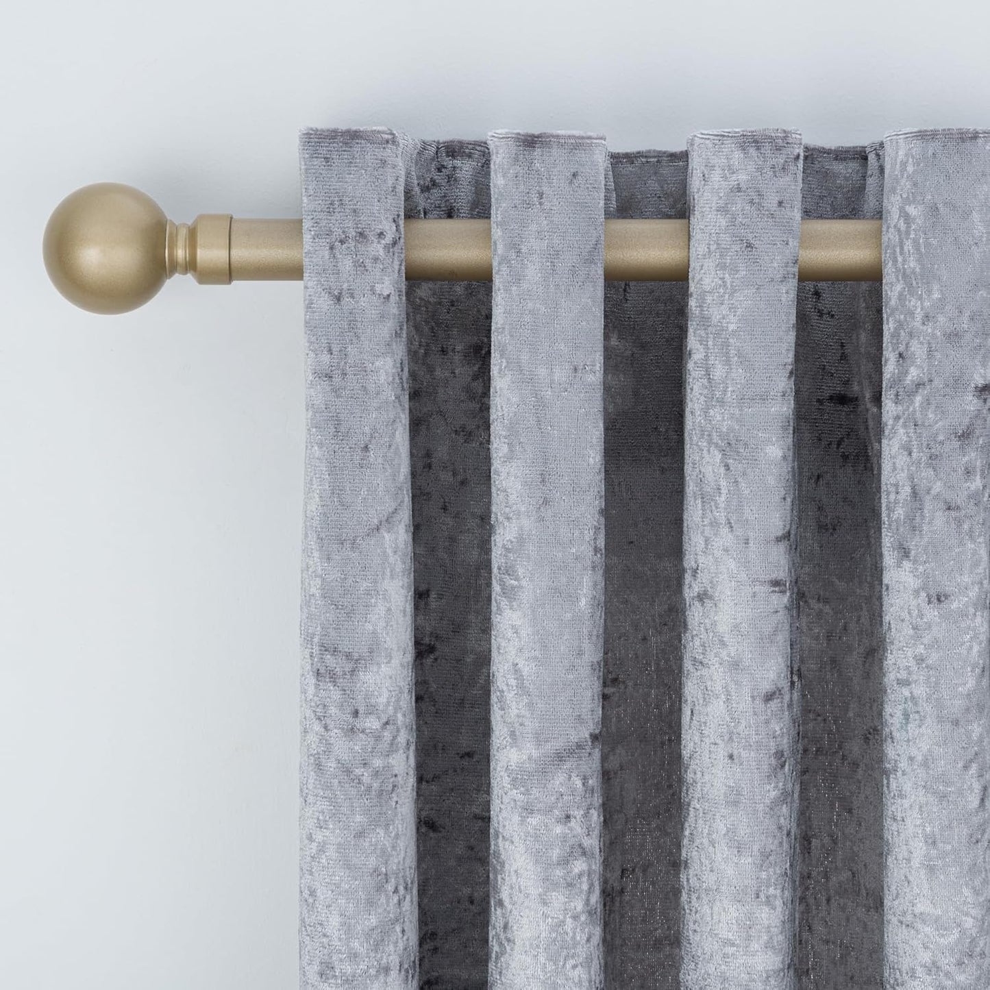 Plain Round Ball Metal Extendable Curtain Pole with Rings and Fittings (25/28mm)