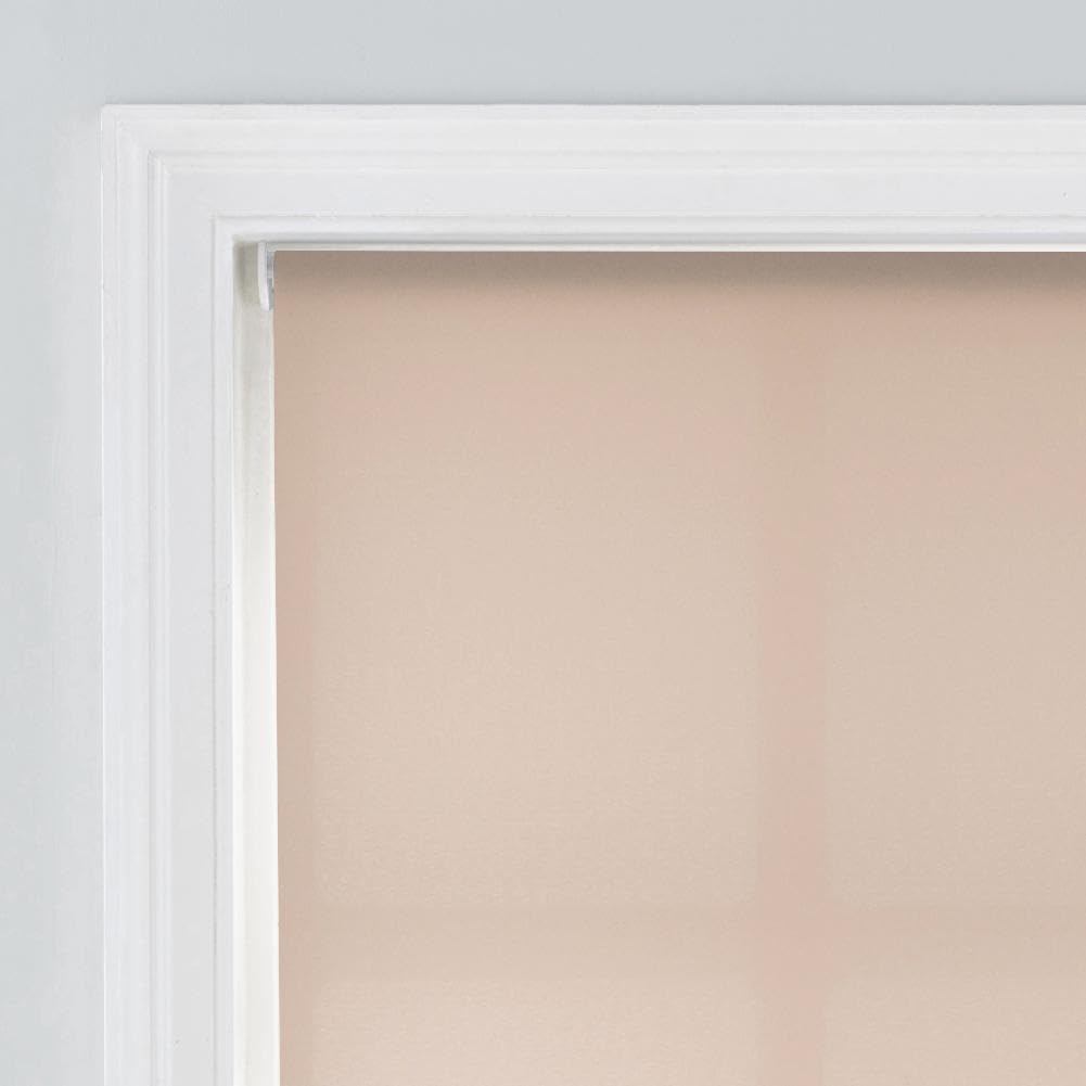 Premium Trimmable Square Eyelet Roller Window Blind – Light Filtering Fabric, Child Safe Chain for Bedroom, Kitchen, Living Room