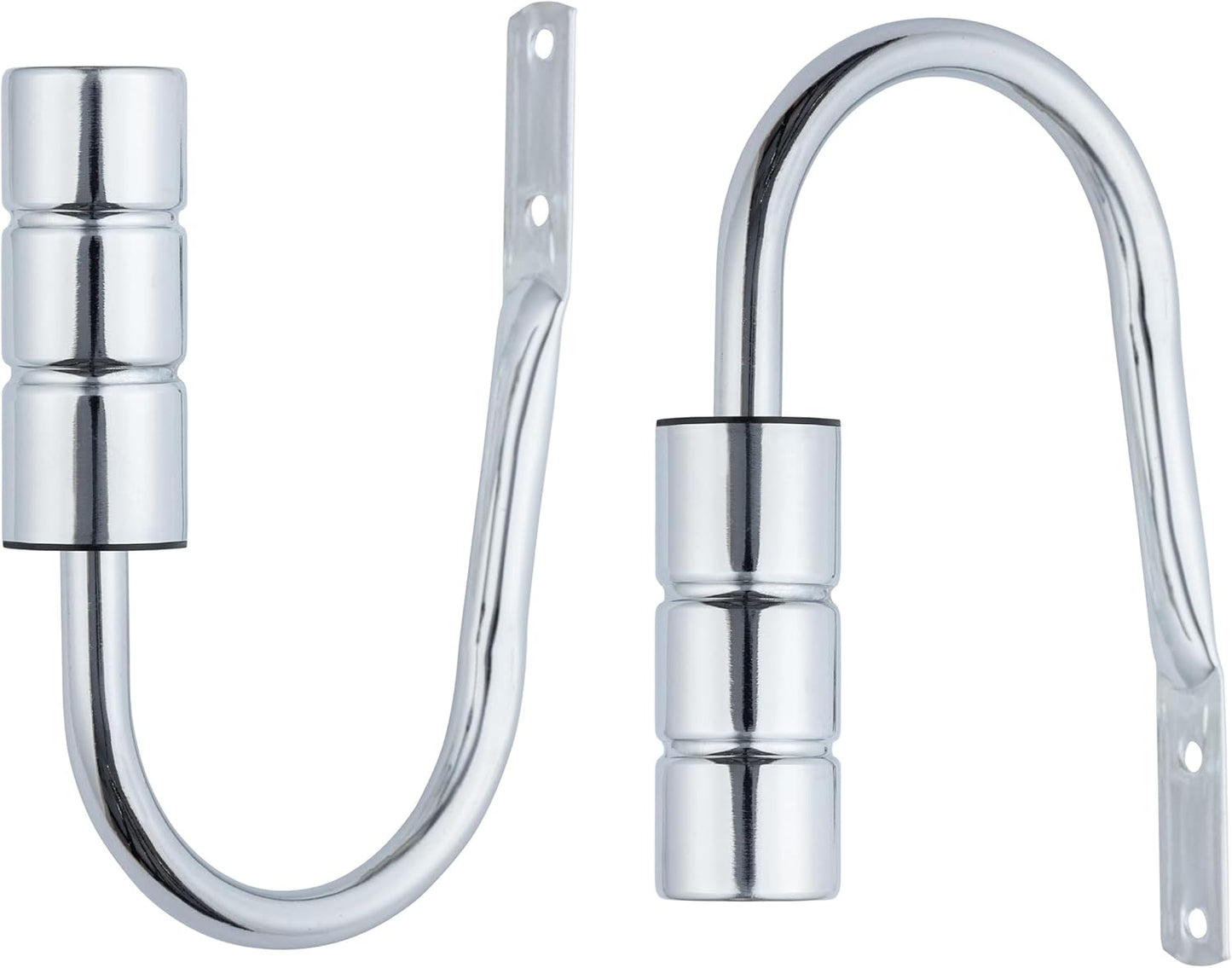 Plain Barrel Metal Extendable Curtain Pole with Rings and Fittings (25/28mm)