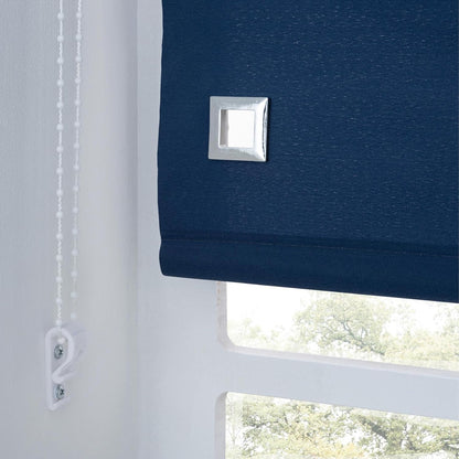 Premium Trimmable Square Eyelet Roller Window Blind – Light Filtering Fabric, Child Safe Chain for Bedroom, Kitchen, Living Room