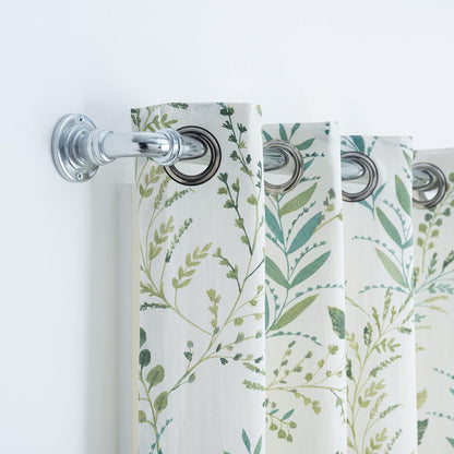 Room Darkening Metal Extendable Curtain Pole With Rings and Fittings (25/28mm)