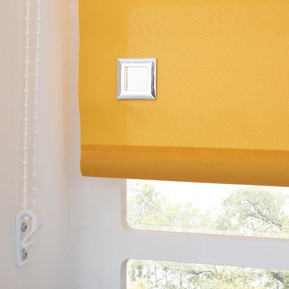 Premium Trimmable Square Eyelet Roller Window Blind – Light Filtering Fabric, Child Safe Chain for Bedroom, Kitchen, Living Room