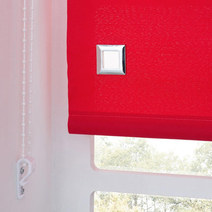 Premium Trimmable Square Eyelet Roller Window Blind – Light Filtering Fabric, Child Safe Chain for Bedroom, Kitchen, Living Room