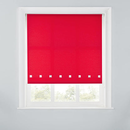 Premium Trimmable Square Eyelet Roller Window Blind – Light Filtering Fabric, Child Safe Chain for Bedroom, Kitchen, Living Room