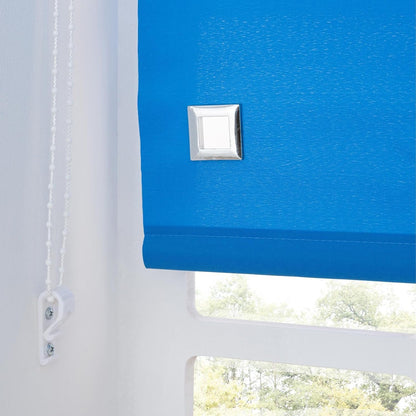 Premium Trimmable Square Eyelet Roller Window Blind – Light Filtering Fabric, Child Safe Chain for Bedroom, Kitchen, Living Room