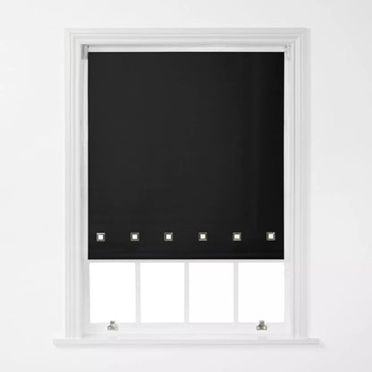 Square Eyelet Roller Window Blind -Trimmable , Various Colours & Sizes