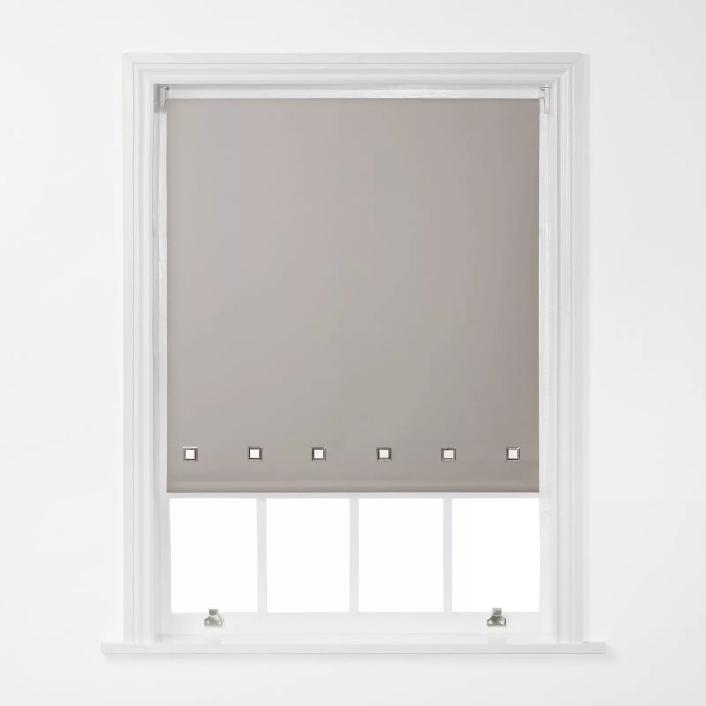 Square Eyelet Roller Window Blind -Trimmable , Various Colours & Sizes