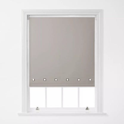 Square Eyelet Roller Window Blind -Trimmable , Various Colours & Sizes