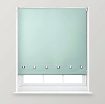 Square Eyelet Roller Window Blind -Trimmable , Various Colours & Sizes