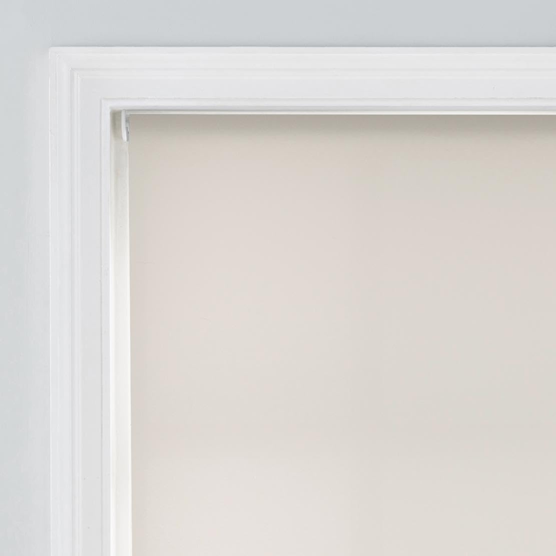Premium Trimmable Square Eyelet Roller Window Blind – Light Filtering Fabric, Child Safe Chain for Bedroom, Kitchen, Living Room