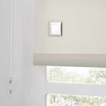 Premium Trimmable Square Eyelet Roller Window Blind – Light Filtering Fabric, Child Safe Chain for Bedroom, Kitchen, Living Room
