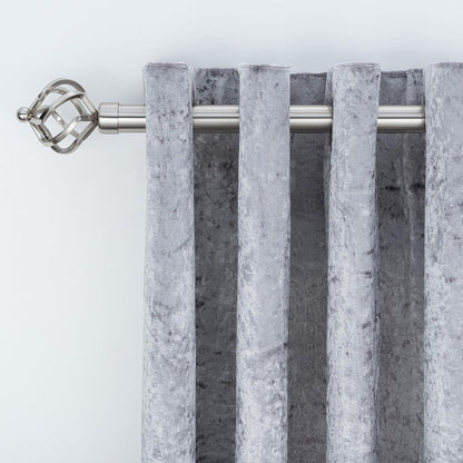 Twisted Metal Extendable Curtain Pole with Rings and Fittings (25/28mm)