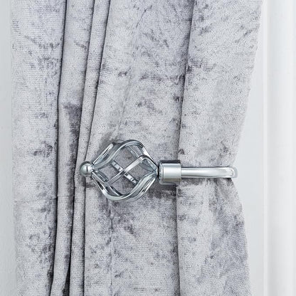 Twisted Metal Extendable Curtain Pole with Rings and Fittings (25/28mm)